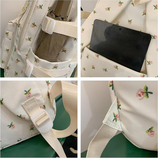 Backpack - School Bag - Backpack - Girl Backpack - School Backpack - School Bag - Tablet Backpack - 20 Liters - Strawberries