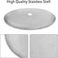 6 pieces - Coffee filter - Reusable - French Press replacement filters Mesh filters replacement - 10.2cm - silver - stainless steel