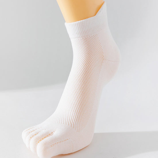 Pairs - Toe Socks - Yoga Socks - Runner Toe Socks - Black, White - Socks - Men&
