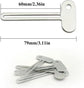 Toothpaste Squeezer - 4 pieces - Tube Squeezer - Stainless steel - silver - key-shaped - Environmentally friendly - Ergonomic design - Suitable for toothpaste, creams, gels