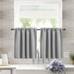 2 pieces - Curtain - Small window curtains - for bedroom kitchen cupboard child basement camper curtains - 76*60cm - Light gray - Blackout curtain - Polyester