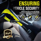 Steering Wheel Lock - Belt Lock - with 3 Keys - Yellow - Universal - Steering Wheel Anti-Theft Device - for Car Security - for Most Vehicles, Trucks, SUVs, Vans
