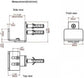 Floor guide - Wall guide - Door guide - Door guide - Steel - Black - Wall mounting - for sliding doors, shed doors