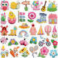 32 Pieces Iron-On Patches - Iron-On Embroidered Patches - Embellishment For Clothing - Clothes Patches - DIY Accessories - Cute Sewing Appliques - Sew On Embroidered Applique Sewing Patches - For Jackets, Hats, Backpacks, Jeans-A