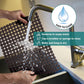 Sink mat - 2 pieces - 30x40cm - Sink insert - Rectangular - Dot design - Sink protection - Black - PVC - Sink mat - Sink mat - Washbasin mat