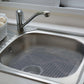 Sink mat - 2 pieces - 30x40cm - Sink insert - Rectangular - Dot design - Sink protection - Black - PVC - Sink mat - Sink mat - Washbasin mat