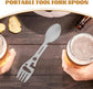 Stainless Steel Spoon and Fork - 10-in-1 Multi-Tool - Works as a combination spoon, fork, knife, bottle opener and wrench - Ideal for picnics, travel, backpacking, hiking and fishing - Silver