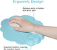 Mouse pad - Mouse pad with wrist rest - Ergonomic mouse pad - Mouse pad with leather surface, suitable for computers, laptops, office, home and travel, with non-slip bottom