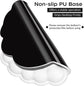 Mouse pad - Mouse pad with wrist rest - Ergonomic mouse pad - Mouse pad with leather surface, suitable for computers, laptops, office, home and travel, with non-slip bottom