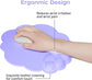 Mouse pad - Mouse pad with wrist rest - Ergonomic mouse pad - Mouse pad with leather surface, suitable for computers, laptops, office, home and travel, with non-slip bottom