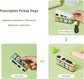 Medicine Box - Four-Compartment Pill Box - Compact and Portable Travel Pill Box - Only 11.5cm, Perfect for Storing Daily Vitamins, Supplements, and Pills - Set of 2 (Light Pink, White)