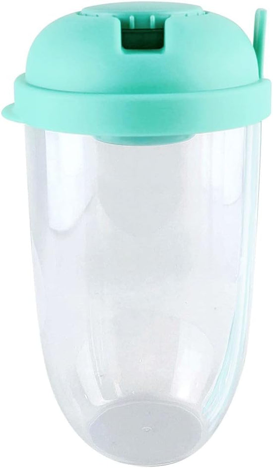 Breakfast Cup - Oat - Yogurt - Salad Cup - Portable Breakfast Lunch Cup - Food Storage Cup - Vegetable and Fruit Cup - Lid - Spoon - Green