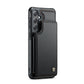 Compatible with Samsung Galaxy S25 Case with RFID Protection and Stand in Black