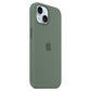 iPhone 15 Case Compatible with MagSafe Scratch-resistant Silicone Case Red Green