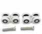 Set of 2 rollers for sliding glass doors