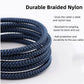 USB C \u0026 Lightning to 3.5mm Aux Audio Adapter Cable Braided Nylon