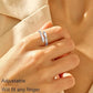 Compatible with S925 Sterling Silver Adjustable Hug Ring for Women and Teenage Girls