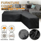 12 Sizes L-Shape All-Weather Cover Waterproof Rattan Corner Furniture Protector Garden Patio Outdoor Sofa Cover Dust Cover300*300*98cm