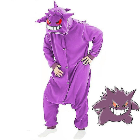 Gengar Halloween Christmas Onesie Pajamas Costume for Men Women - Kigurumi