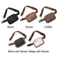 Women Black Crossbody Waist Bag PU Leather Belt Bag Travel Bag