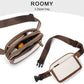 Women Black Crossbody Waist Bag PU Leather Belt Bag Travel Bag