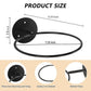 3pcs Wall Mounted Ball Rack Iron Basketball Storage Display Holder Football Rugby Hanging Rack Space Saving - Perfect Black 3pc