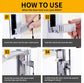 Portable Door Lock for Travel Security Device Compatible with Hotel Apartment Door Stopper