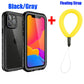 Waterproof Case for iPhone 15 14 13 12 11 Pro Max XS XR 8 7 Transparent Protection Diving Swimming Outdoor Compatible with iPhone 14 Pro Max