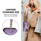 Suitable for iPhone mobile phone leather case RFID anti-theft brush ring buckle lanyard multifunctional card case Light Purple [With Leather Strap] Light Purple [With Leather Lanyard]] iPhone 15