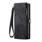 Galaxy S25 Wallet Case with Multi-Slot 2-in-1 Design Black Slim Protective Cover with Card Holder for Compatible with Samsung S25
