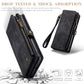 Galaxy S25 Wallet Case with Multi-Slot 2-in-1 Design Black Slim Protective Cover with Card Holder for Compatible with Samsung S25