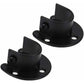 Wall Mounted Clothes Rod Holder for 1.26 Inch Diameter, Shower Curtain Rod Bracket, 2-Pack