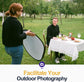 5-in-1 Foldable Light Reflector 60 x 90 cm Large Oval Portable Photo Reflector with Carrying Bag
