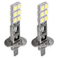 2 pcs H1 LED Headlight Bulbs Kit 6000K Super White 55W Fog Light with 12 SMD 5050 Chips