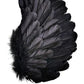 Halloween Devil Feather Wings for Kids Black Costume Accessories