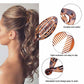 4pcs Banana Clips for Thick Hair, Vintage Fishbone Hair Clips Hair Accessories Compatible with Curly Hair