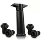 Black Wine Vacuum Pump with 4 Vacuum Wine Stoppers, Wine Preservation Tool