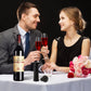 Black Wine Vacuum Pump with 4 Vacuum Wine Stoppers, Wine Preservation Tool