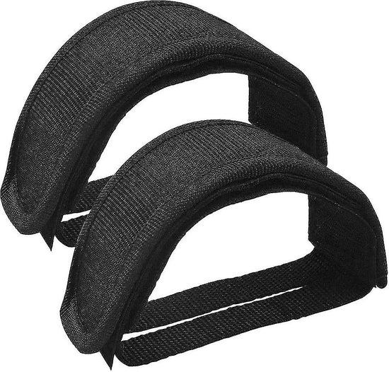 1 Pair Universal Bicycle Pedal Straps, Adjustable Non-Slip Double Adhesive Pedal Toe Clips Nylon Pedal Straps, Bicycle Pedal Accessories