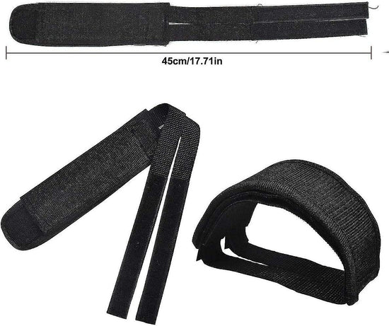 1 Pair Universal Bicycle Pedal Straps, Adjustable Non-Slip Double Adhesive Pedal Toe Clips Nylon Pedal Straps, Bicycle Pedal Accessories