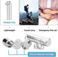 2 Pieces Aluminum Pill Box Portable Pill Organizer 3 Compartments Metal Pill Case Pocket Gift