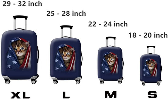 Suitcase Protective Bag Luggage Suitcase Cover Fits 18-32 Inch Suitcases Cat B Cat B XL