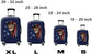 Suitcase Protective Bag Luggage Suitcase Cover Fits 18-32 Inch Suitcases Cat B Cat B XL