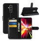 Huawei Mate 20 Lite Case Synthetic Leather Silicone Wallet Stand Cover - Black
