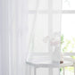 White Sheer Curtains Set of 2 132x160 cm Organza Tulle Eyelets Transparent Light Filter for Bedroom Kitchen