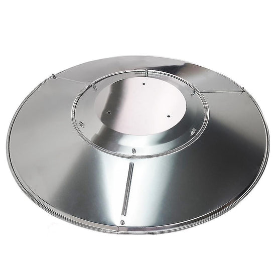 Patio Heater Reflector Plate, Outdoor Propane Heater Replacement Part - Top Dome, 3-Hole Mount, 3-&