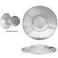 Patio Heater Reflector Plate, Outdoor Propane Heater Replacement Part - Top Dome, 3-Hole Mount, 3-&
