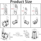 Security Mailbox Lock 16mm Cylinder Cabinet Cupboard Toolbox File Cabinet Compatible with 5 Lock Plates 2 Keys