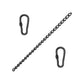 Hanging Chair Extension Chain Stainless Steel with Two Carabiners for Hammock and Hanging Chair