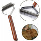 Dog Grooming Brush Coat King Undercoat Comb Dual 17+9 Teeth for Pet Hair Removal Dematting